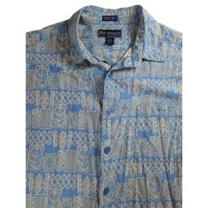 Weekender Luau Edition Finest Silk Mens L Hawaiian Cruise Beach Shirt